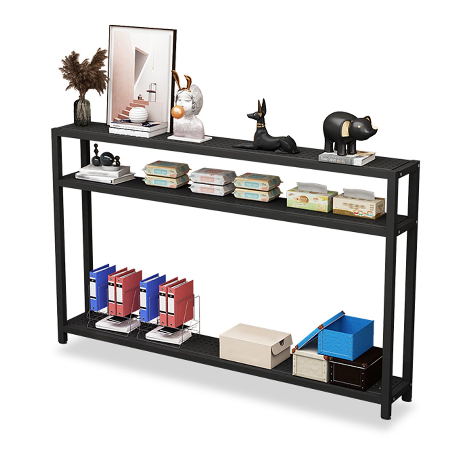 新時代の主役10BOX  テープ付き Amazon｜GUAWJRZDP 3段玄関テーブル、金属製コンソールテーブル